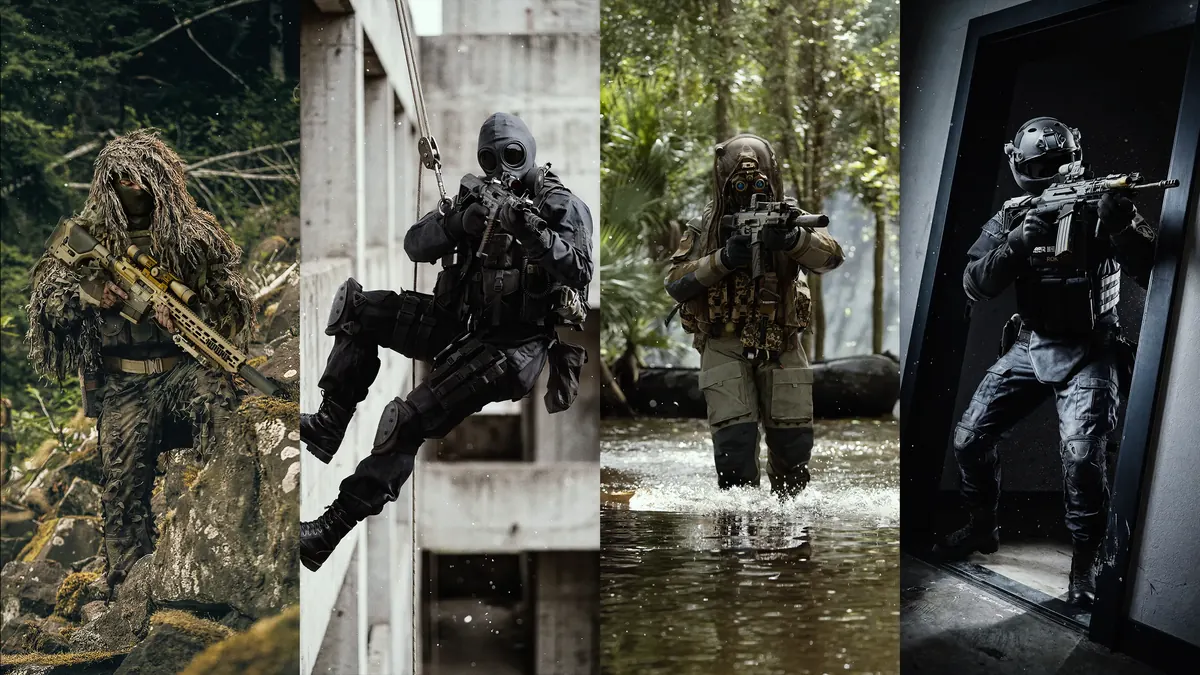 Operators and weapon blueprints laid out in a Vault Edition content overview